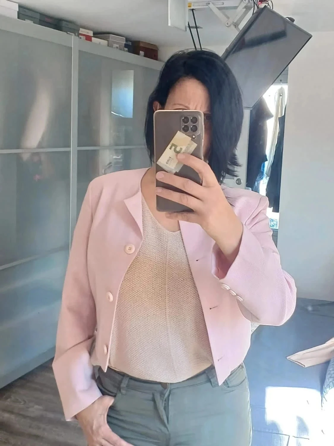 Chaqueta vichy vintage talla 36 – photo 9